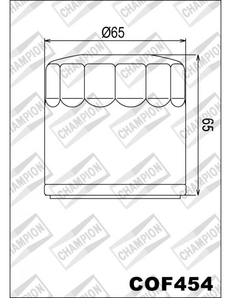 FILTRO DE ACEITE CHAMPION COF454