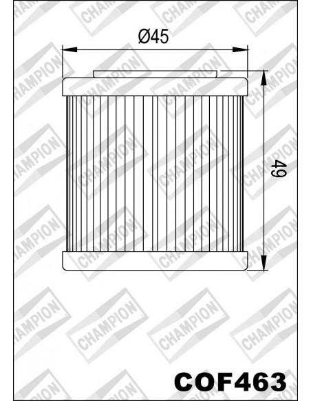 FILTRO DE ACEITE CHAMPION COF463