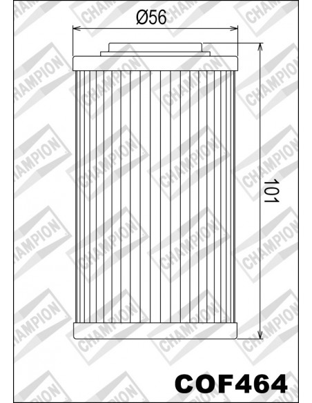 FILTRO DE ACEITE CHAMPION COF464