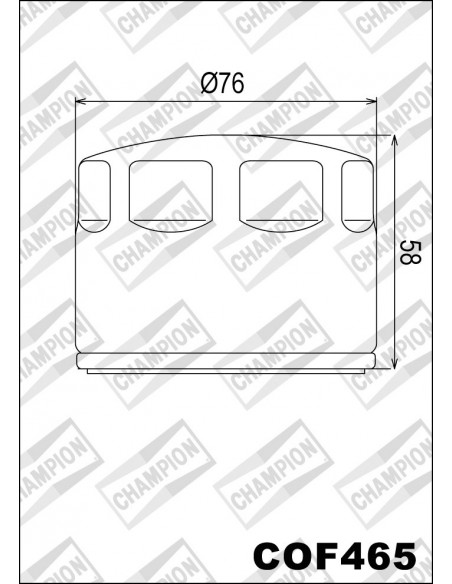 FILTRO DE ACEITE CHAMPION COF465