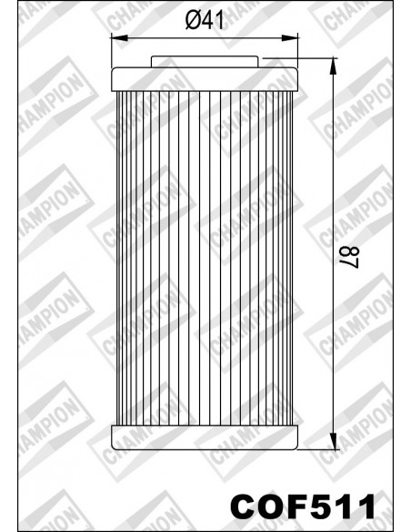FILTRO DE ACEITE CHAMPION COF511