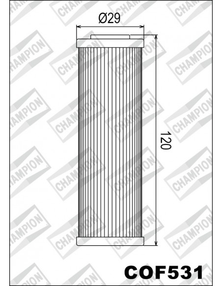 FILTRO DE ACEITE CHAMPION COF531
