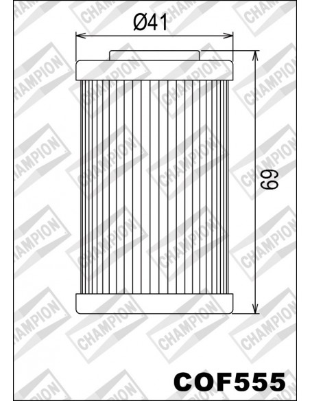 FILTRO DE ACEITE CHAMPION COF555