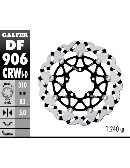 DISCO IZQUIERDO FLOTANTE RANUR