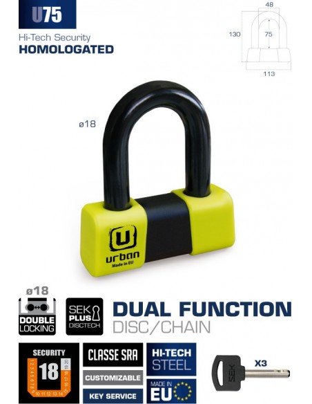 ANTIRROBO MINI U Ø18