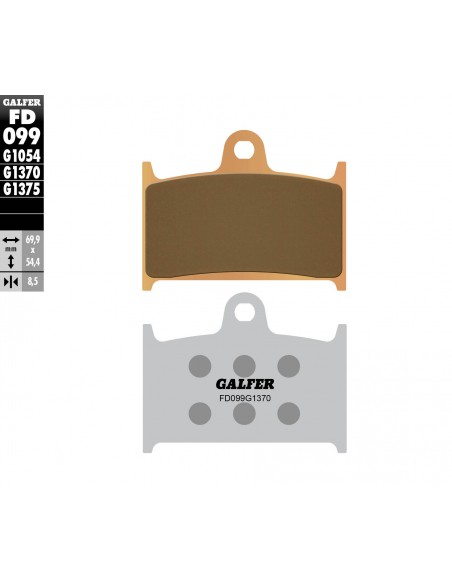 PASTILLA DE FRENO SINTERIZADA SPORT-GP-STREET