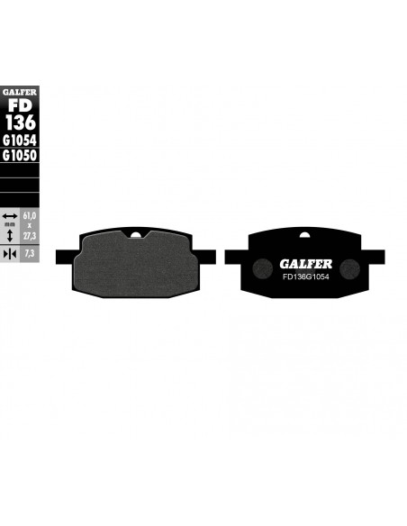 PASTILLA DE FRENO SEMI METALICA