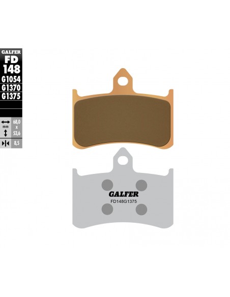 PASTILLA DE FRENO SINTERIZADA SPORT-GP-STREET