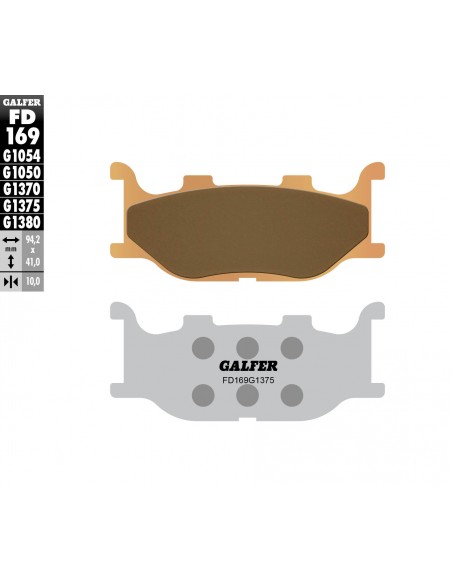 PASTILLA DE FRENO SINTERIZADA SPORT-GP-STREET