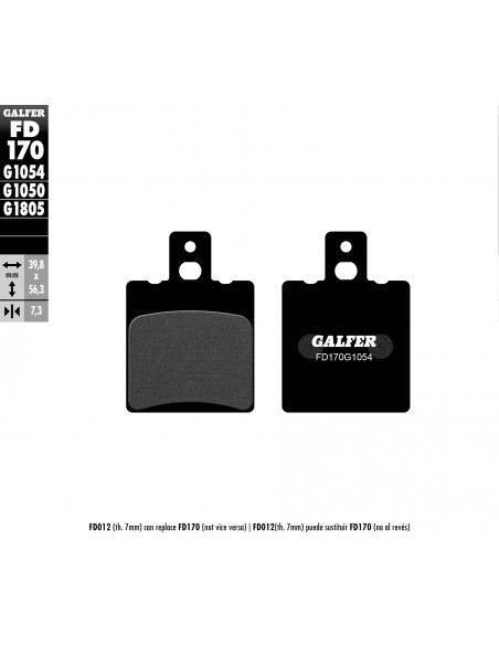 PASTILLA DE FRENO SEMI METALICA