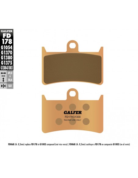 PASTILLA SINTERIZADA COMPET. 