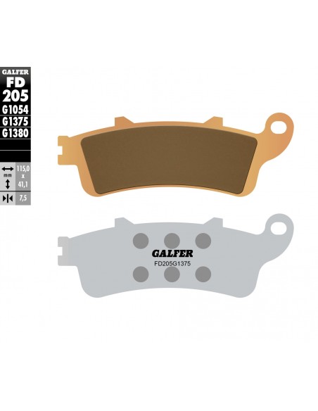 PASTILLA DE FRENO SINTERIZADA SPORT-GP-STREET