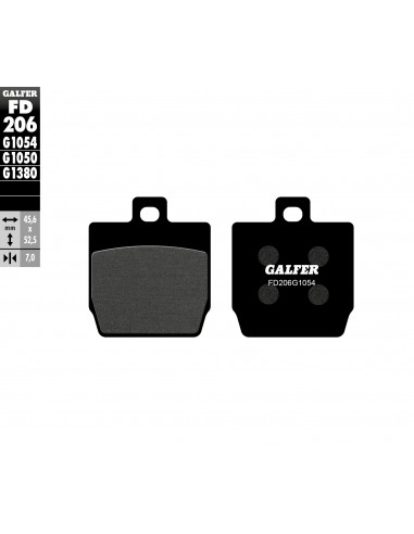 PASTILLA DE FRENO SEMI METALICA