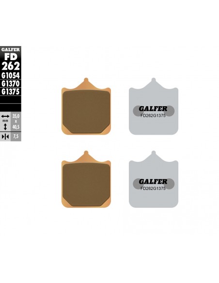 PASTILLA DE FRENO SINTERIZADA SPORT-GP-STREET