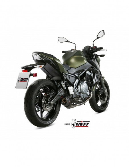 ESCAPE MIVV OVAL CARBONO CON TAPA CARBONO KAWASAKI NINJA 650-Z 650 2017-2022