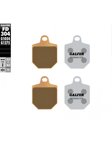 PASTILLA DE FRENO SINTERIZADA SPORT-GP-STREET