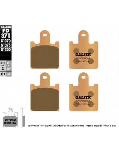 PASTILLA SINTERIZADA GP FD371G PASTILLA SINTERIZADA GP FD371G
