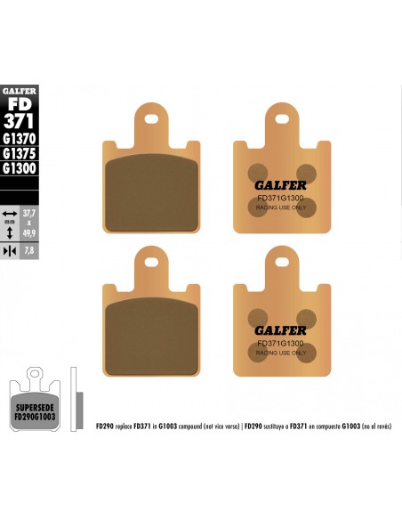 PASTILLA SINTERIZADA GP FD371G