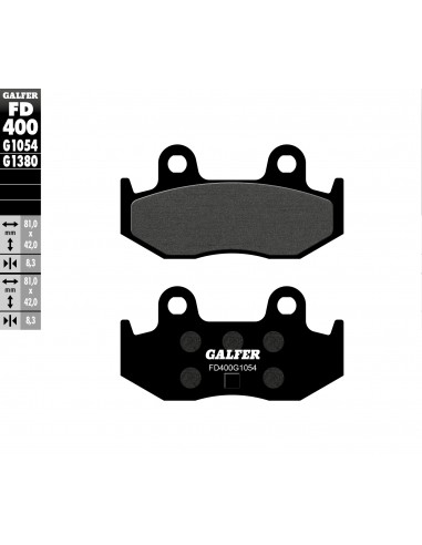 PASTILLA DE FRENO SEMI METALICA