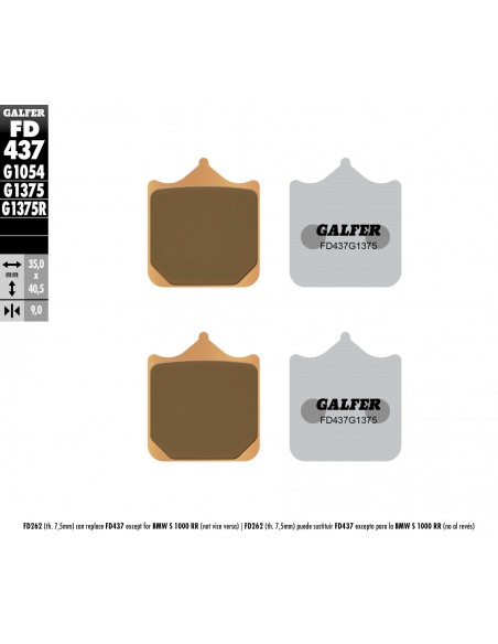 PASTILLA DE FRENO SINTERIZADA SPORT-GP-STREET