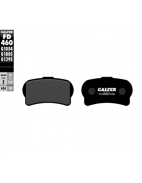 PASTILLA DE FRENO SEMI METALICA