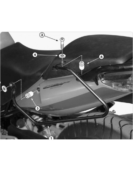 SOPORTE ALFORJAS HONDA.CBF500 