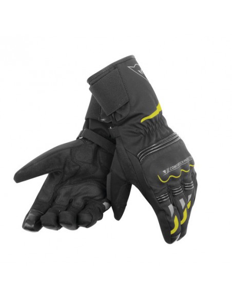 GUANTE DAINESE TEMPEST UNISEX D-DRY LONG NEGRO-FLUOR