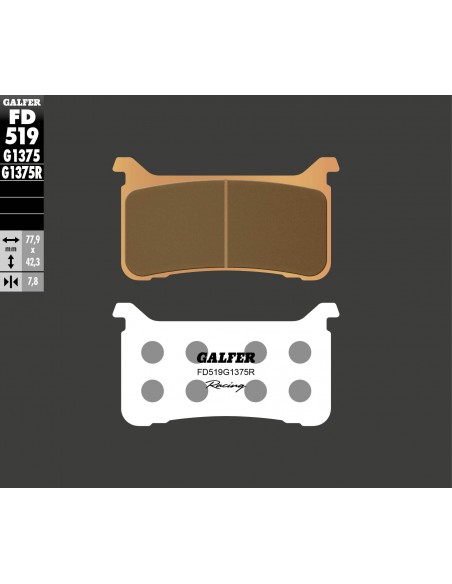 PASTILLA DE FRENO SINTERIZADA SPORT-GP-STREET