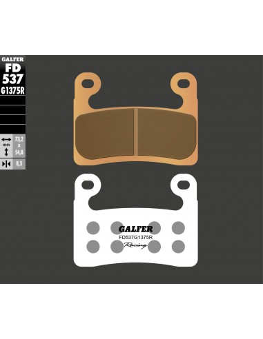 PASTILLA DE FRENO SINTERIZADA RACING SPORT