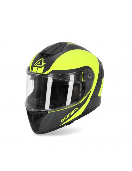 CASCO KRAPON AMARILLO FLUOR NEGRO