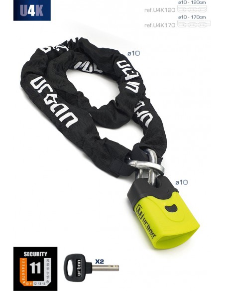 ANTIRROBO CADENA URBAN U4K 170CM
