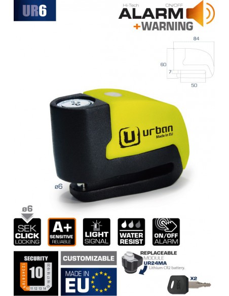 ANTIRROBO ALARMA URBAN UR6
