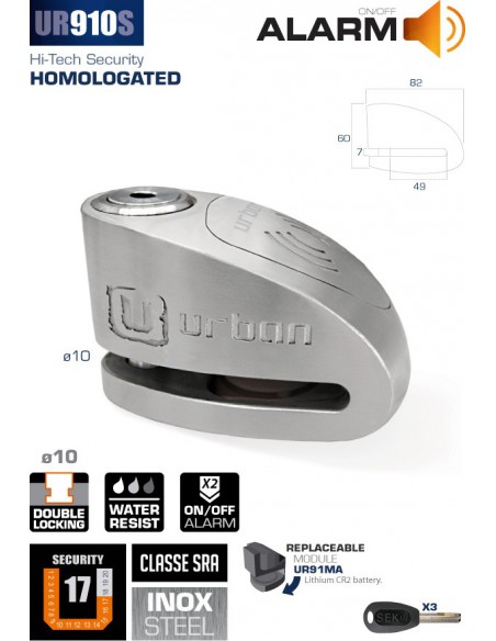 ANTIRROBO ALARMA URBAN UR910S