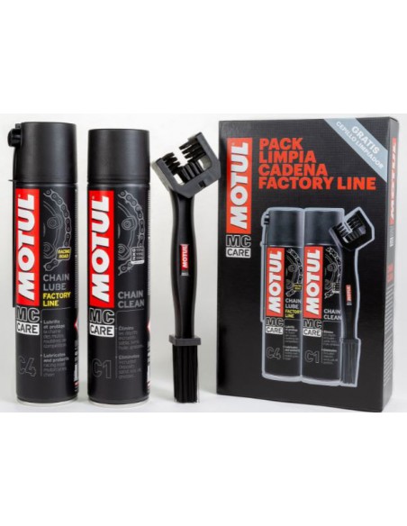 PACK LIMPIA CADENA MOTUL FACTORY LINE