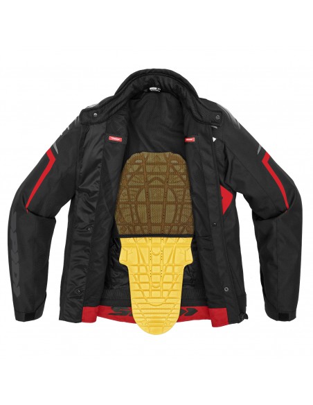 CHAQUETA SPORTMASTER H2OUT NEGRA ROJA