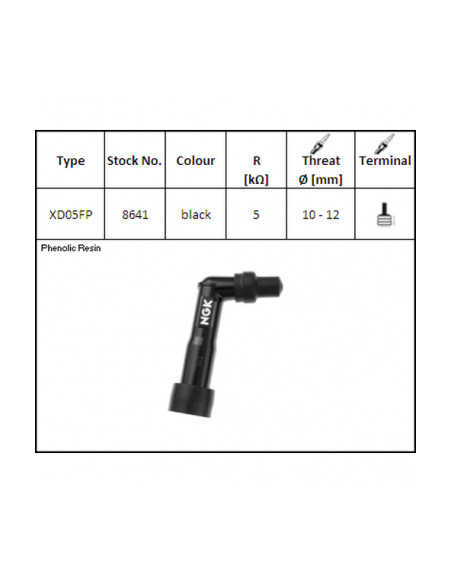 XD05FP PIPA DE BUJIA