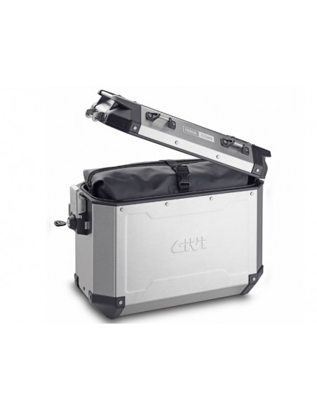 MALETA LATERAL TREKKER OUTBACK ALUMINIO NATRURAL 37 LITROS