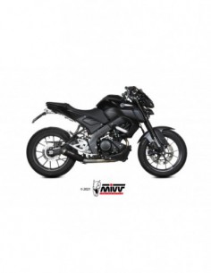 ESCAPE MIVV X-M1 BLACK INOX NEGRO YAMAHA MT-125 2020-2021