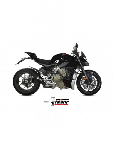 ESCAPE MIVV X-M1 BLACK INOX NEGRO DUCATI STREETFIGHTER V4 2020-2021