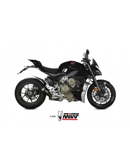ESCAPE MIVV X-M1 BLACK INOX NEGRO DUCATI STREETFIGHTER V4 2020-2021