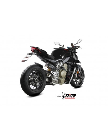 ESCAPE MIVV X-M1 BLACK INOX NEGRO DUCATI STREETFIGHTER V4 2020-2021