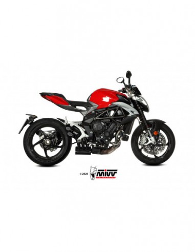 ESCAPE MIVV SPEEDEDGE BLACK INOX NEGRO MV AGUSTA BRUTALE 800 RR 2017-2020