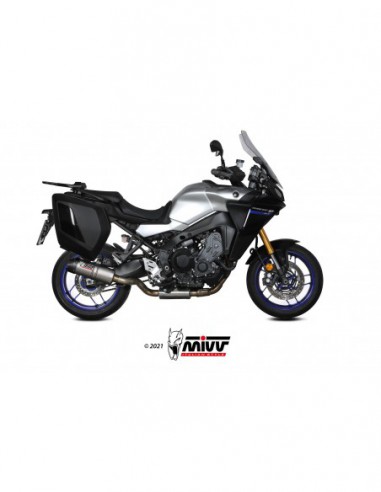 ESCAPE MIVV OVAL TITANIO CON TAPA DE CARBONO YAMAHA TRACER 9 / GT 2021-2021