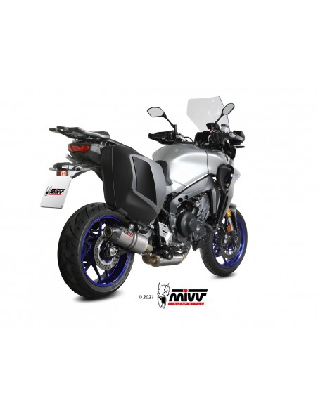 ESCAPE MIVV OVAL TITANIO CON TAPA DE CARBONO YAMAHA TRACER 9 / GT 2021-2021