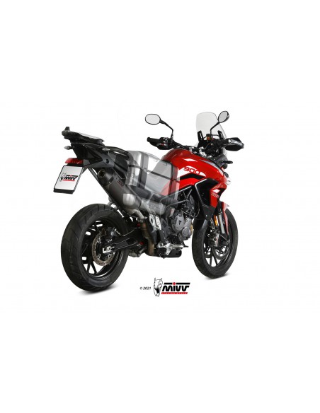 ESCAPE MIVV OVAL TITANIO CON TAPA DE CARBONO TRIUMPH TIGER 900 / GT / PRO / RALLY 2021-