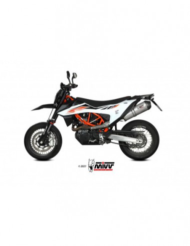 ESCAPE MIVV OVAL TITANIO CON TAPA DE CARBONO KTM 690 SMC R 2020-2021