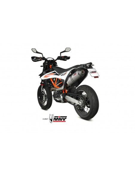 ESCAPE MIVV OVAL TITANIO CON TAPA DE CARBONO KTM 690 SMC R 2020-2021