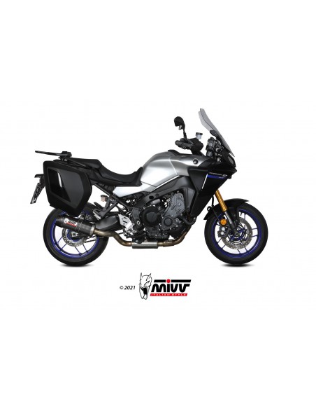 ESCAPE MIVV OVAL CARBONO CON TAPA DE CARBONO YAMAHA TRACER 9 / GT 2021-2021