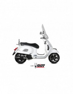 ESCAPE MIVV MOVER INOX BARNIZADO NEGRO PIAGGIO VESPA GTS 125 2017-2018