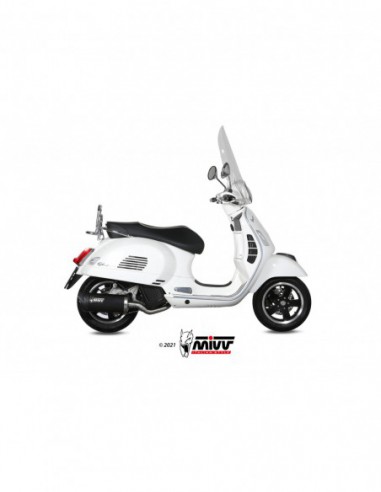ESCAPE MIVV MOVER INOX BARNIZADO NEGRO PIAGGIO VESPA GTS 125 2017-2018